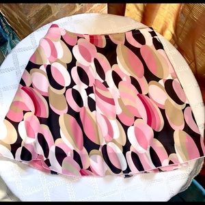 Lady's Mini Skirt with Liner; Retro Pattered Sz Lg​